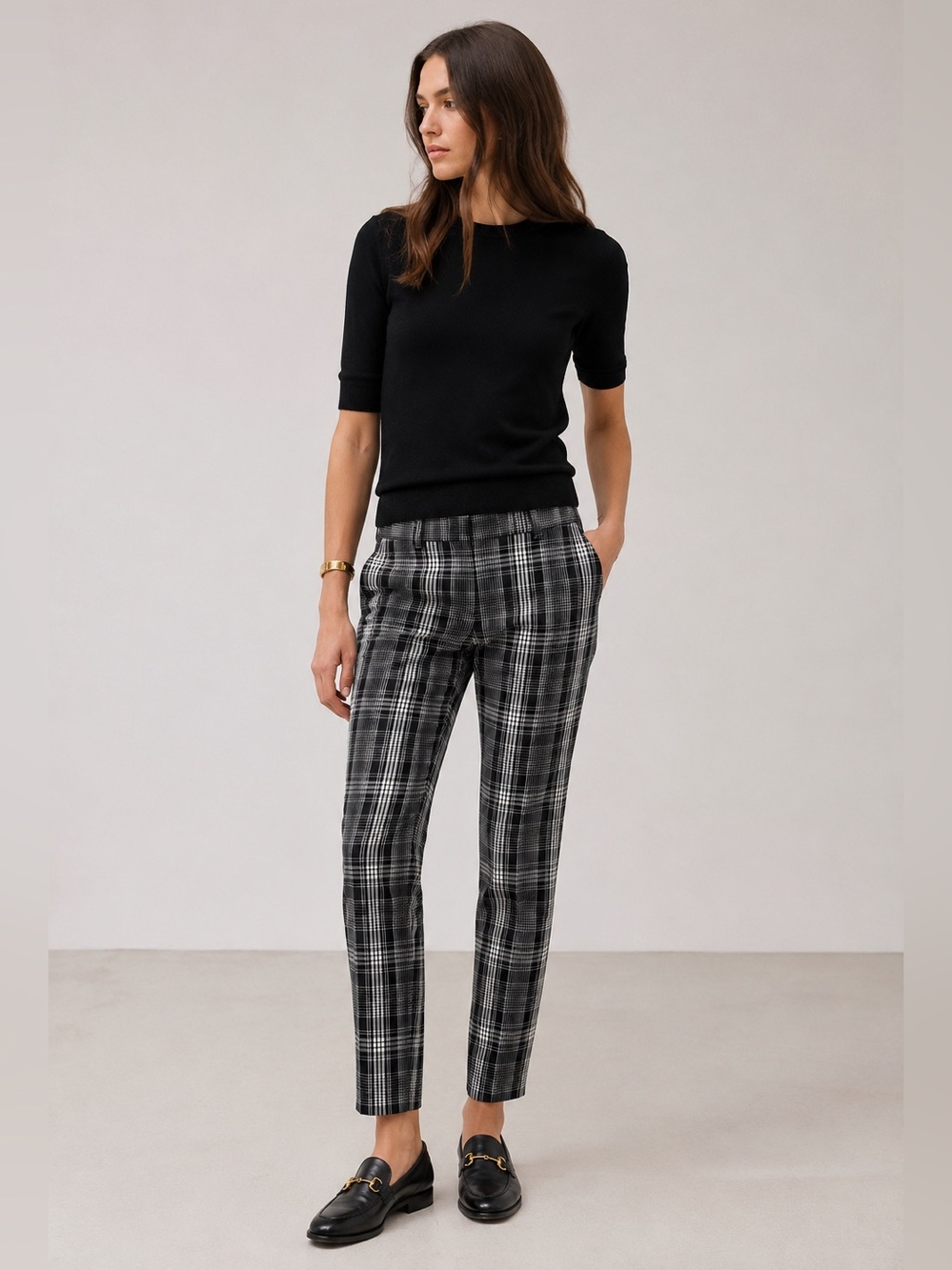🦋GUCCI Plaid Trousers, 44 Italian
